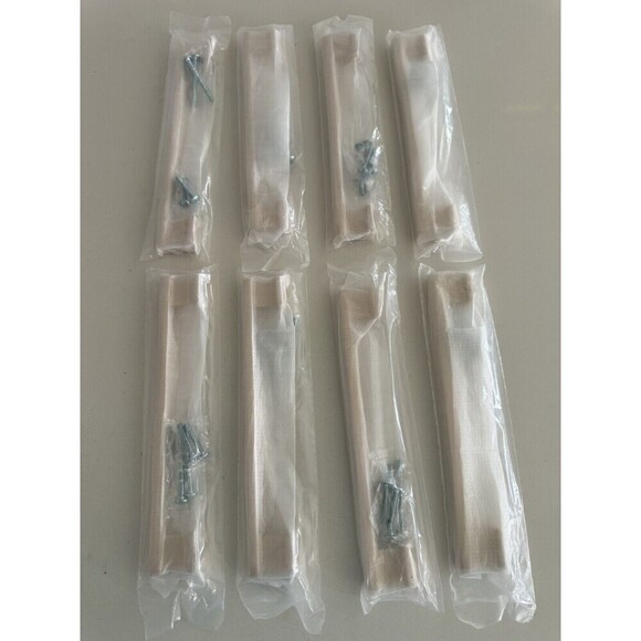 Alzassbg Brushed Brass Cabinet Pulls, 7-1/2 Inch Hole Centers cabinet drawer 8pc - Picture 10 of 15